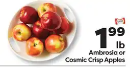 Weis Markets Ambrosia or Cosmic Crisp Apples offer
