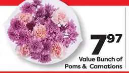 Weis Markets Value Bunch of Poms & Carnations offer