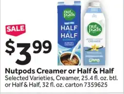 Stop&Shop Nutpods Creamer or Half & Half offer