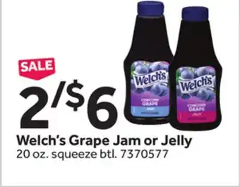 Stop&Shop Welch's Grape Jam or Jelly offer