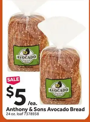 Stop&Shop Anthony & Sons Avocado Bread offer