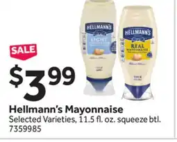 Stop&Shop Hellmann's Mayonnaise offer