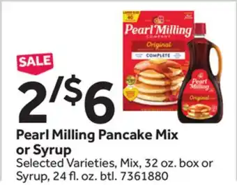 Stop&Shop Pearl Milling Pancake Mix or Syrup offer