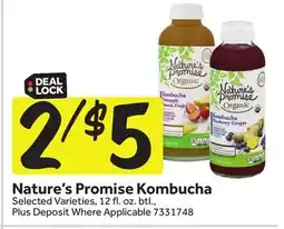 Stop&Shop Nature's Promise Kombucha offer