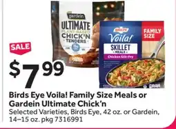 Stop&Shop Birds Eye Voila! Family Size Meals or Gardein Ultimate Chick'n offer