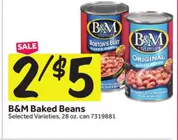 Stop&Shop B & M Baked Beans offer