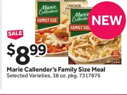Stop&Shop Marie Callender's Family Size Meal offer