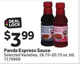 Stop&Shop Panda Express Sauce offer