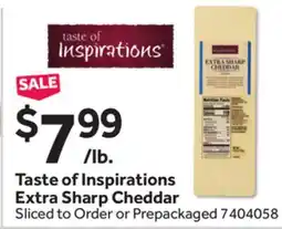 Stop&Shop Taste of Inspirations Extra Sharp Cheddar offer