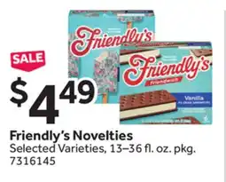 Stop&Shop Friendly's Novelties offer