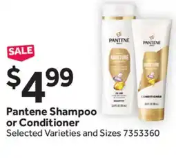 Stop&Shop Pantene Shampoo or Conditioner offer
