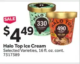 Stop&Shop Halo Top Ice Cream offer