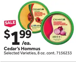 Stop&Shop Cedar's Hommus offer