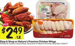Stop&Shop Stop & Shop or Nature's Promise Chicken Wings offer