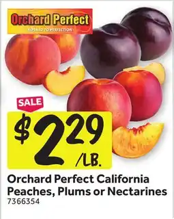 Stop&Shop Orchard Perfect California Peaches, Plums or Nectarines offer