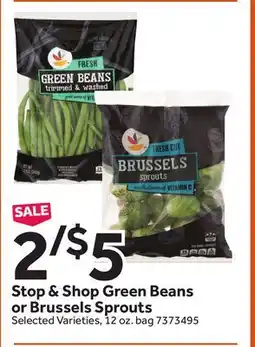Stop&Shop Stop & Shop Green Beans or Brussels Sprouts offer