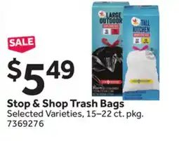 Stop&Shop Stop & Shop Trash Bags offer