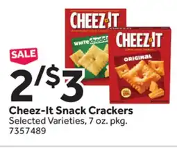 Stop&Shop Cheez-It Snack Crackers offer