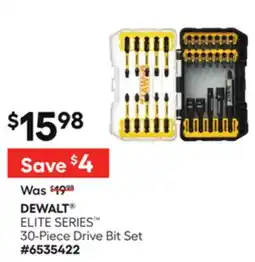 Lowe's ELITE SERIES 30-Piece Drive Bit Set offer