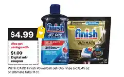 CVS Finish Powerball Jet-Dry rinse aid 8.45 oz or Ultimate tabs 11 ct offer