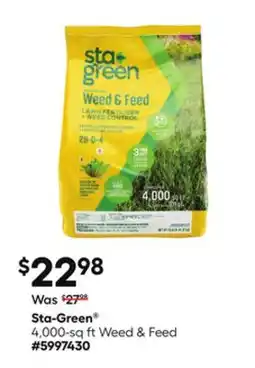 Lowe's 4000-sq ft Weed & Feed offer