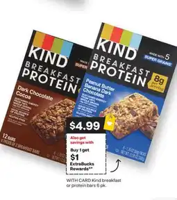 CVS Kind breakfast or protein bars offer