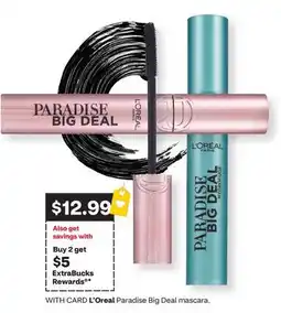 CVS L'Oreal Paradise Big Deal mascara offer