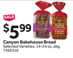 Stop&Shop Canyon Bakehouse Bread offer