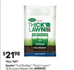 Lowe's Turf Builder Thick'r Lawn 12-lb Lawn Repair Mix offer