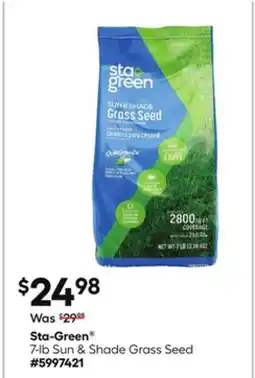 Lowe's 7-lb Sun & Shade Grass Seed offer