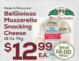 DeCicco & Sons BelGioioso Mozzarella Snacking Cheese offer