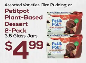 DeCicco & Sons Petitpot Plant-Based Dessert 2-Pack offer