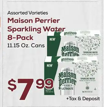 DeCicco & Sons Maison Perrier Sparkling Water 8-Pack offer