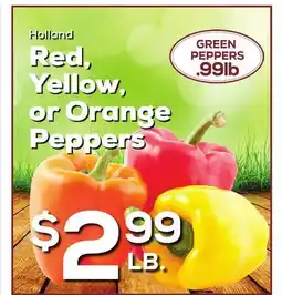 DeCicco & Sons Holland Red, Yellow, or Orange Peppers offer