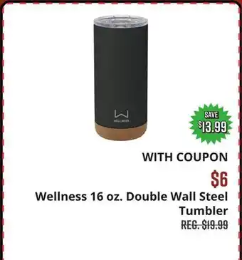 Big 5 Wellness 16 oz. Double Wall Steel Tumbler offer