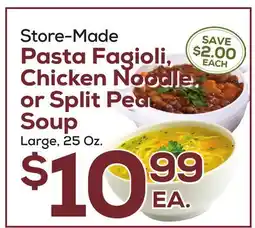 DeCicco & Sons Pasta Fagioli, Chicken Noodle. or Split Pea Soup offer