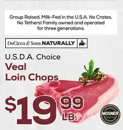 DeCicco & Sons U.S D. A. Choice Veal Loin Chops offer