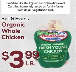 DeCicco & Sons Bell & Evans Organic Whole Chicken offer