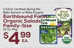 DeCicco & Sons Earthbound Farm Organic Salads Family-Size offer