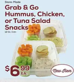 DeCicco & Sons Grab & Go Hummus, Chicken, or Tuna Salad Snacks offer