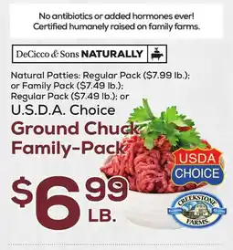 DeCicco & Sons Ground Chuck Family-Pack offer