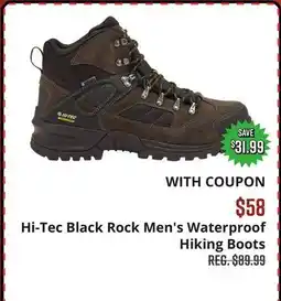 Big 5 Hi-Tec Black Rock Men's Waterproof Hiking Boots offer