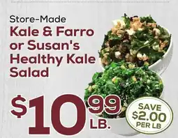 DeCicco & Sons Kale & Farro or Susan's Healthy Kale Salad offer