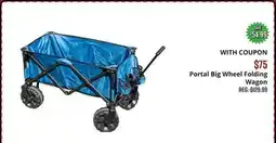 Big 5 Portal Big Wheel Folding Wagon offer