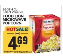 Food Lion FOOD LION MICROWAVE POPCORN offer