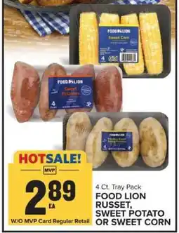 Food Lion FOOD LION RUSSET, SWEET POTATO OR SWEET CORN offer