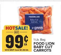 Food Lion FOOD LION BABY CUT CARROTS offer