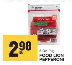 Food Lion Food Lion Pepperoni offer