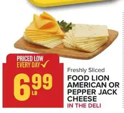 Food Lion Food Lion American or Pepper Jack Cheese offer