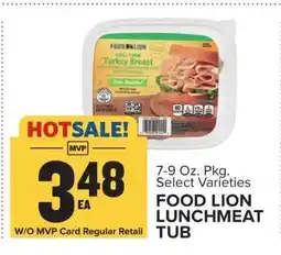 Food Lion FOOD LION LUNCHMEAT TUB offer